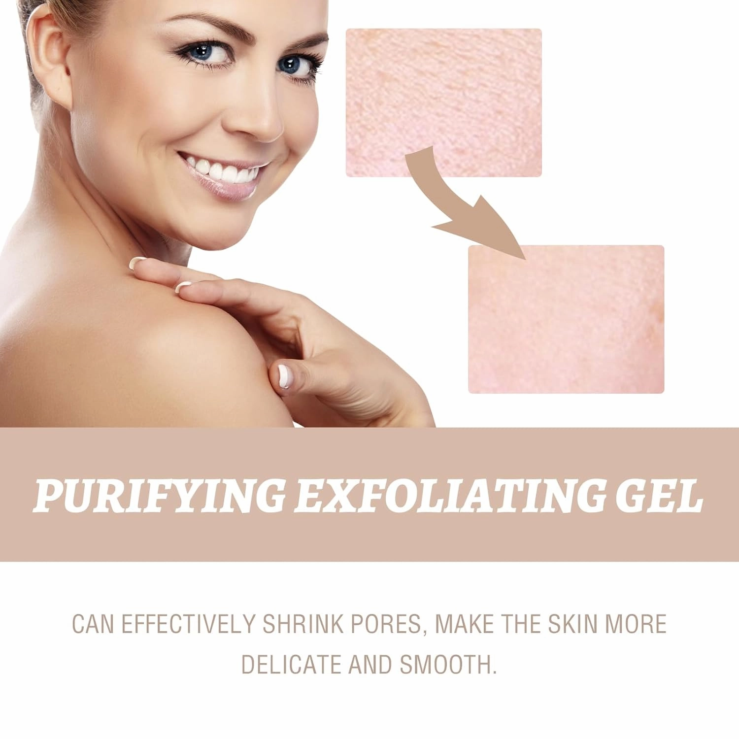 Purifying Exfoliating Gel, New Ouhoe Purifying Exfoliating Moisturizing Gel, Moisturizing, Gentle, Non-Greasy, Cleansing Peeling Cream, Cleans Dirt & Oils for the Whole Body (2pc, 1.76oz)