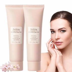 Purifying Exfoliating Gel, Purifying Enzymes Exfoliating Gel, Facial Exfoliator Cleanser, Gentle Facial Cleanser for All Skin Types