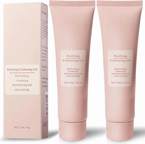 Quaxury Purifying Exfoliating Gel, Face and Body Exfoliating Scrub, Deep Cleansing Moisturizing Facial Exfoliator for All Skin Types (2PC)