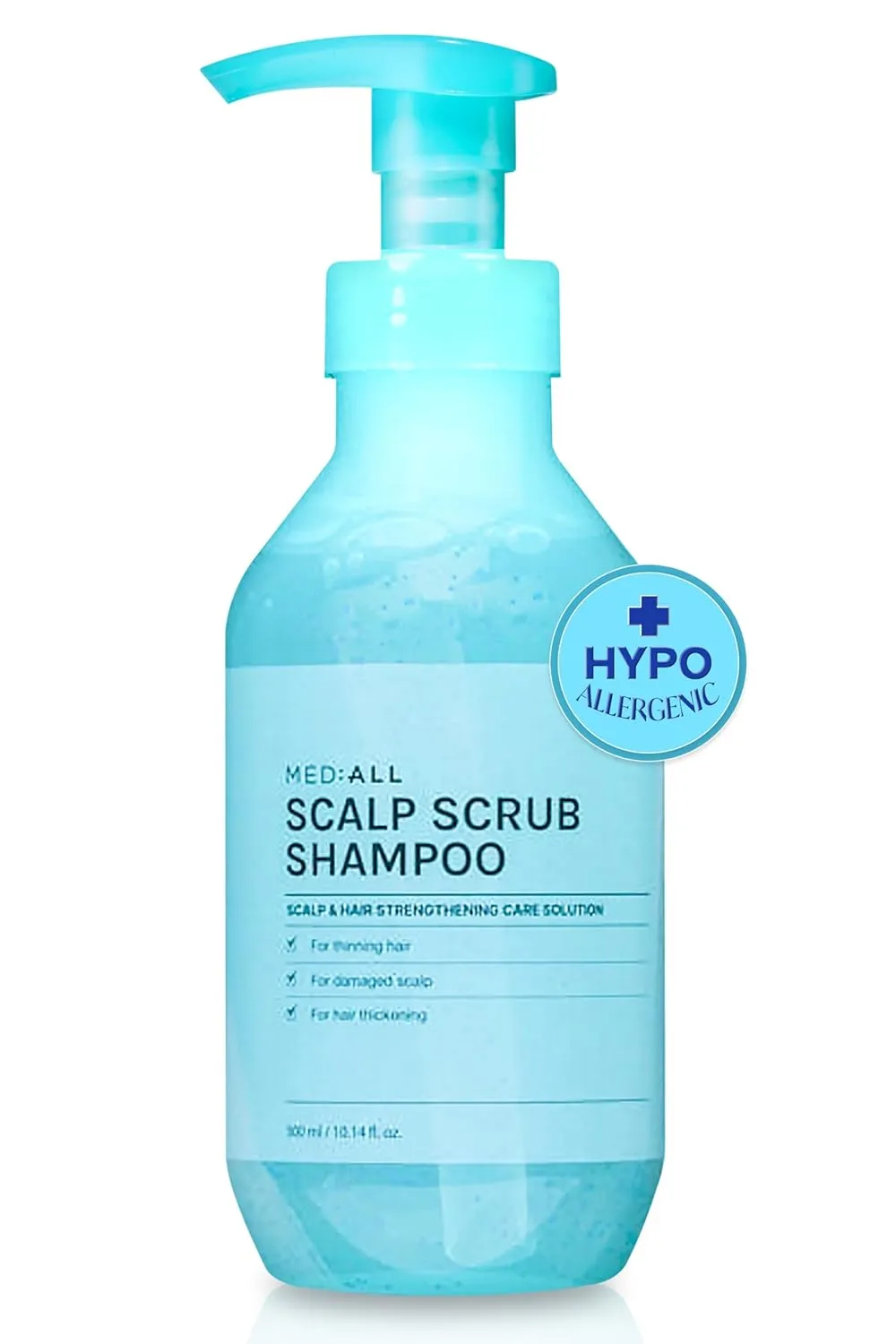 "MEDIALL Purifying Scalp Scrub Shampoo - 10.14 fl.oz - Dandruff Mint for Men & Women, Dry & Itchy Scalp Relief, Exfoliator, Deep Cleansing "