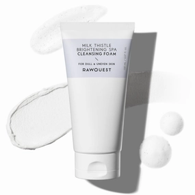 RAWQUEST- Korean Daily Exfoliating Foaming Face Wash Gentle Facial Scrub for Deep Pore Cleansing, Brightening, Remove Blackheads, Dead Skin Cells & Skin Impurities for Combination Skin 5.07 Fl. Oz