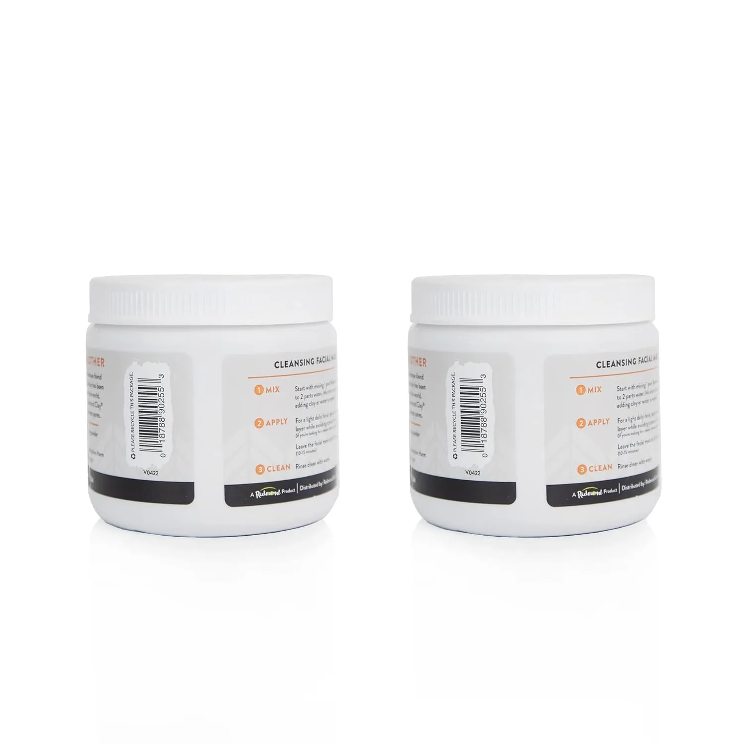 REDMOND Clay - Bentonite Clay of 1000 Uses, Soothing Facial Mask, 10 Ounce (2 Pack)