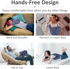 Relief Expert Shoulder Neck Heating Pad Microwavable with Moist Heat, Neck Warmer Microwavable Heating Pad, Soothing Muscle-Grey