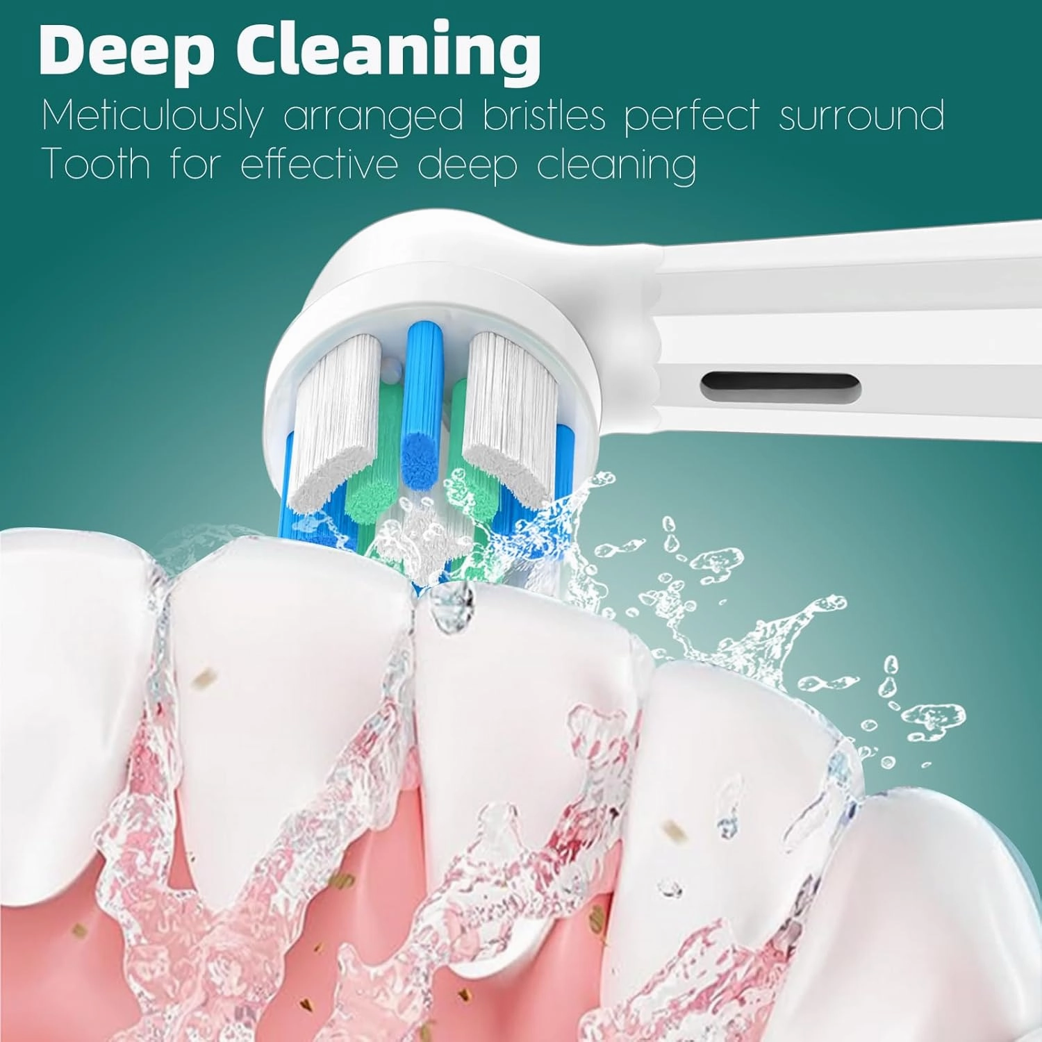 Replacement Heads Compatible with Oral B iO Toothbrush, for Oral B iO 2/3/4/5/6/7/8/9/10 Series Electric Toothbrushes, Medium Softness for Protect Teeth and Gums, 6 Pack, White/Black