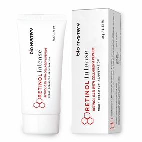 Retinol 0.1% Intense Cream with Collagen & Peptides – Night Cream – Smooths Fine Lines – 35g / 1.23 oz