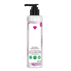Rice Water & Angelica Seed Oil Silicone-Free Curl & Waves Leave-In|| No Parabens|| No Dyes|| Angelica Essential Oil|| Floral, 200Ml, 1 Count