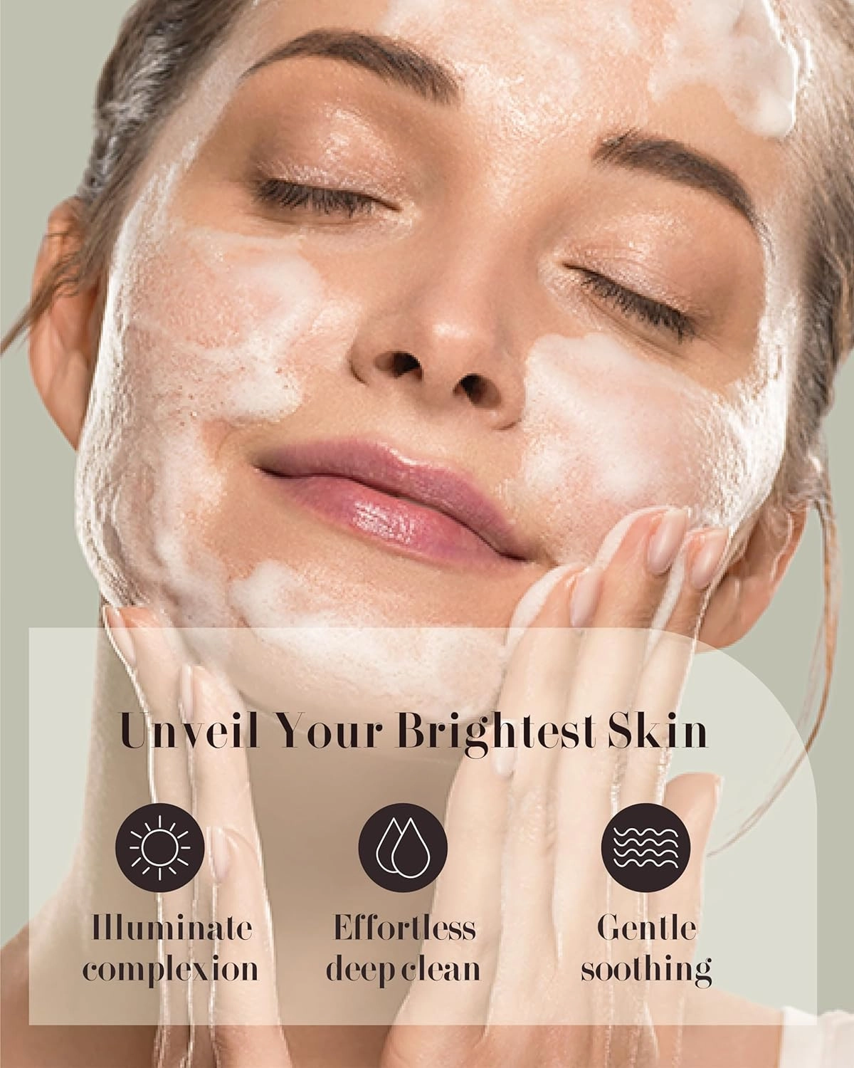 Rice Therapy Rice Bran Foam Cleanser (5.1 5.1fl oz, Pack of 2) - Facial Deep Cleansing Foam for Oily Skin. Radiant, Smooth Skin with Gentle Scrub for Men & Women