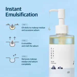 ROUND LAB 1025 Dokdo Cleansing Oil 200ml   1025 Dokdo Cleanser 150ml Set | double cleansing, deep pore cleansing, for sensitive, pore-clogged skin