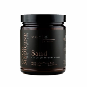 Sand Red Mineral Polish for Body & Face - Deep Exfoliator Scrub with Desert Mineral Sand - Natural Ingredients - Skincare for Women and Men (9 oz)