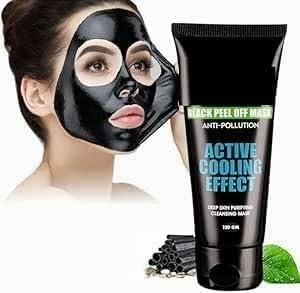 SELVANI Black Peel Off Mask for Men & Women | Removes Blackheads and Whiteheads | Active Cooling Effect | Deep Skin Purifying Cleansing (60 gm)