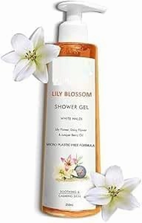 SELVANI Lily Blossom Moisturizing Shower Gel 250ml, Gives Deep Hydration Smoothing & Calming, Helps Even Out Tone | 100% Microplastic Free & Paraben Free Body Wash Suitable for all Type