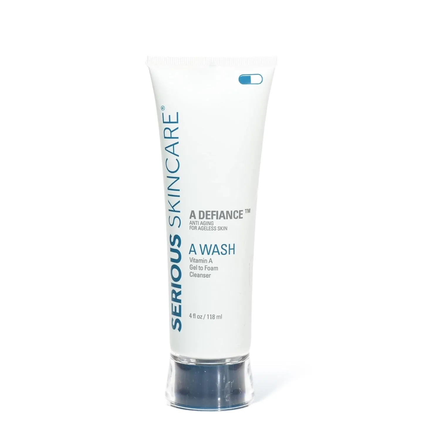 Serious Skincare - Gentle Cleansing and Exfoliating Retinol Facial Wash - Skin Hydrating Gel to Foam Cleanser - Clarify Pores - Removes Makeup, Oil, SPF - Avena Sativa Extract - 12 Fl Oz   4 Fl Oz