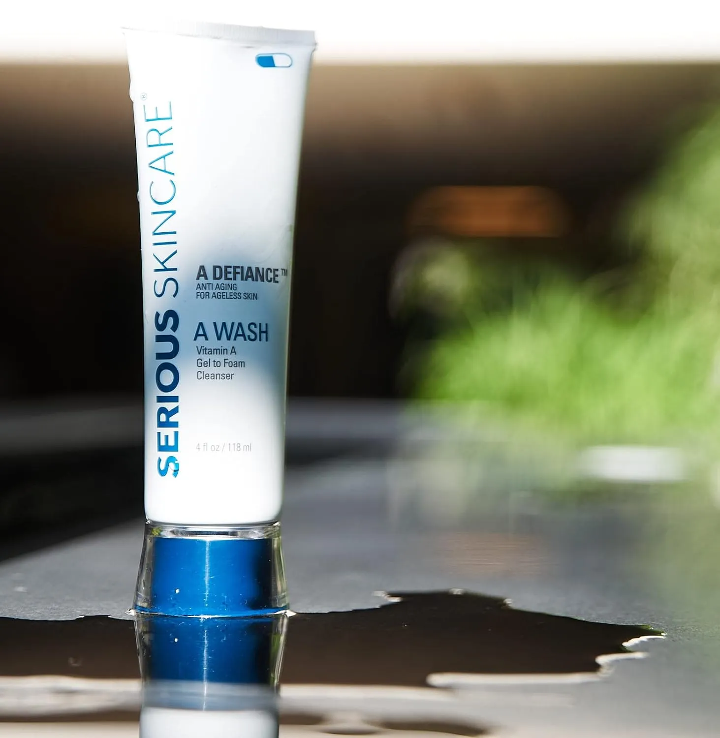 Serious Skincare - Gentle Cleansing and Exfoliating Retinol Facial Wash - Skin Hydrating Gel to Foam Cleanser - Clarify Pores - Removes Makeup, Oil, SPF - Avena Sativa Extract - 12 Fl Oz   4 Fl Oz