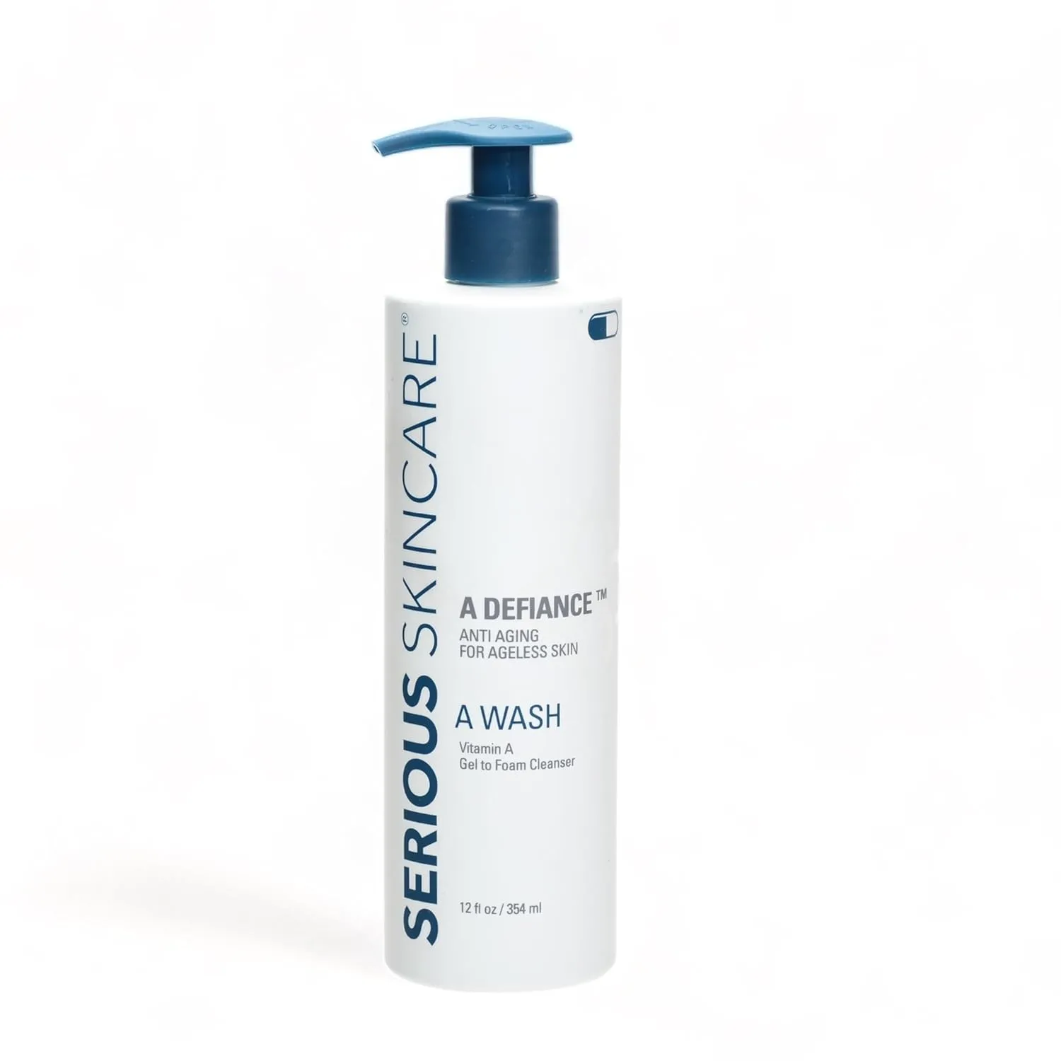 Serious Skincare - Gentle Cleansing and Exfoliating Retinol Facial Wash - Skin Hydrating Gel to Foam Cleanser - Clarify Pores - Removes Makeup, Oil, SPF - Avena Sativa Extract - 12 Fl Oz   4 Fl Oz