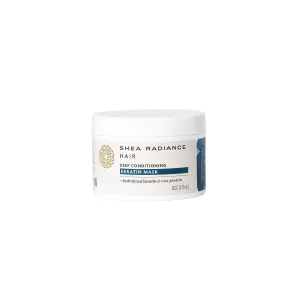 Shea Radiance Keratin Deep Conditioning Mask | Rebuild & Strengthen Hair Shaft | 8oz