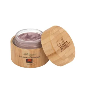 Shir-Organic Red Lava Mineral Face Mask Oil-Absorbing Treatment Mask Natural Source Enzymes for Acne Prone & Congested Skin (15ML)