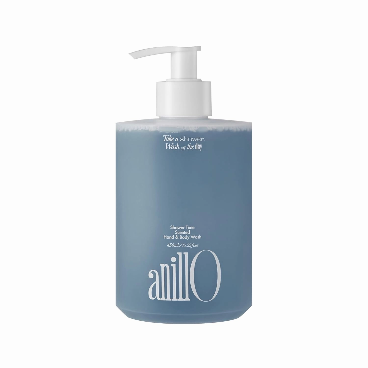 Shower Time Scented Body Wash - Vegan Hand & Body Cleanser with Ceramide & Botanical Oils, Blue Agave Scent, Free from Paraben, Sulfate, Silicone, 15.22 fl.oz