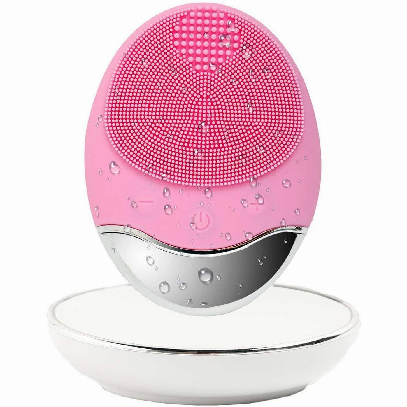 Silicone Facial Cleansing Brush - Electric Face cleaner Scrubber Massager for Gentle Exfoliating, Deep Cleanse