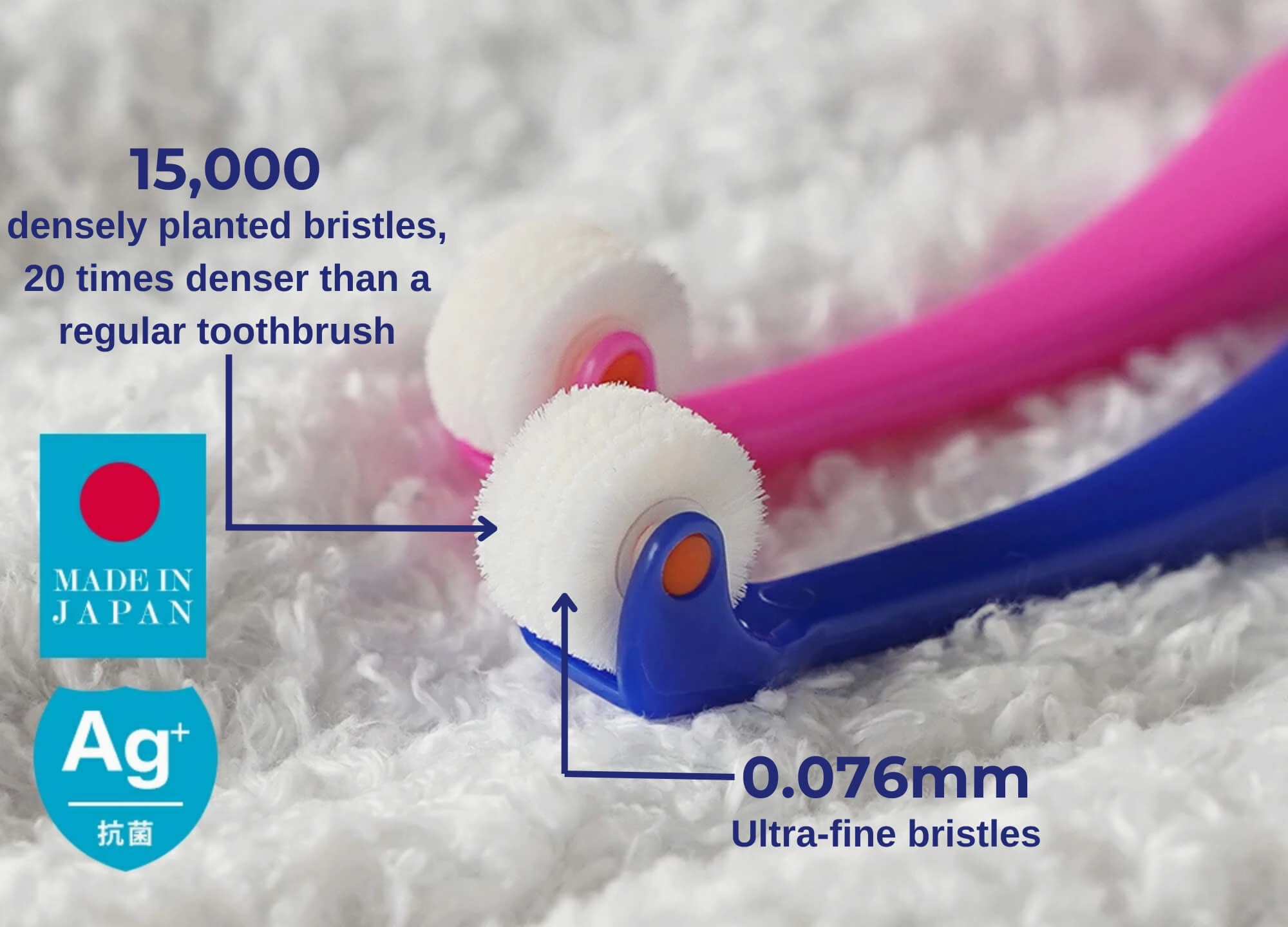 Silver Ion Purifying Folding Toothbrush (Per Unit) | KURUN