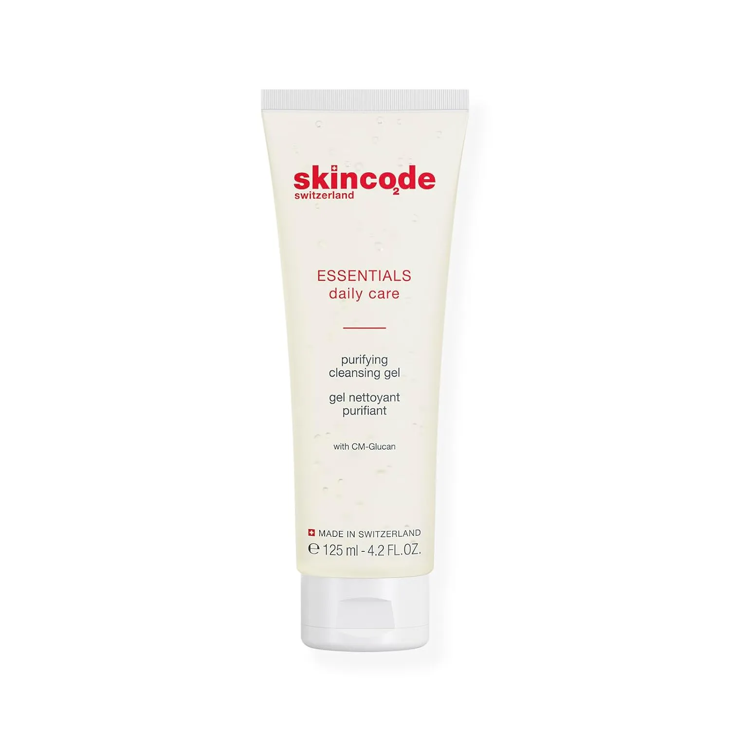 Skincode Essentials Purifying Cleansing Gel (4.2oz)| Deep Face Cleanser with Pro-Vitamin B5 & Botanical Extracts | Removes Makeup & Regulates Sebum| Gentle Wash for Women | Oil-Free Skin Care Solution