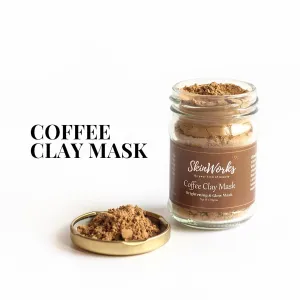Skin_Works Coffee Face Pack Mask Clay Mask for Acne and Clogged Pores/Oily Skin/Brighter, Glowing Skin/ 100% Vegan/Cruelty Free/Paraben Free (100 Gram, Coffee)