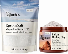 Sky Organics - Epsom Salt Bath Soak & Indian Healing Clay