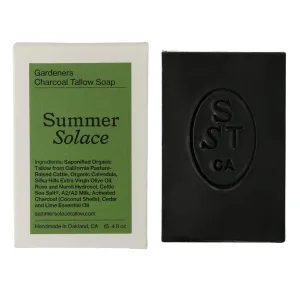 Soap Bar All-Natural Face & Body Wash Brick Exfoliating Deeply Cleansing & Soothing for Dry, Hardworking Hands Activated Charcoal Bar Soap 3.5oz (Gardeners)