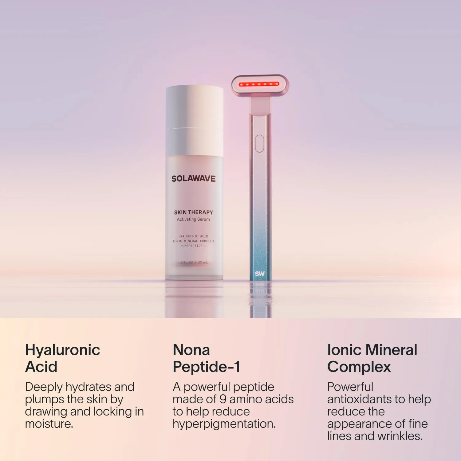 SolaWave Skin Therapy Activating Serum with 1 Refill | Enhance Red Light Therapy Wand Results | Hydrating Skincare for Microcurrent Galvanic Current (2-Pack)