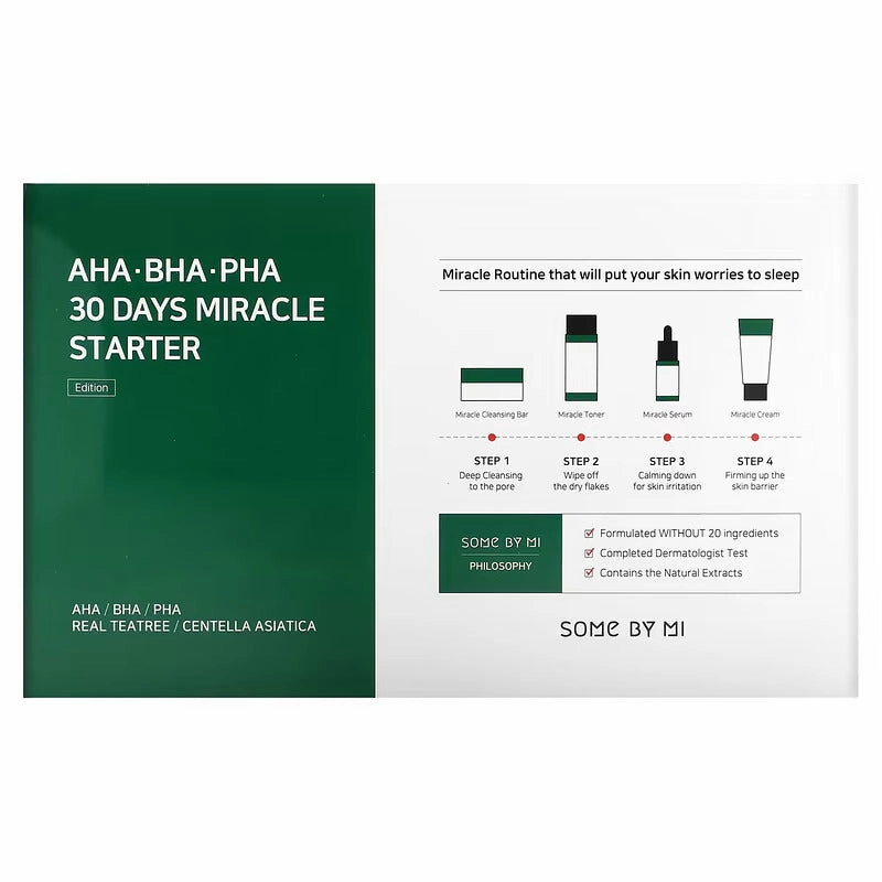 SOME BY MI, AHA.BHA.PHA, 30 Days Miracle Starter Edition, 4 Piece Kit