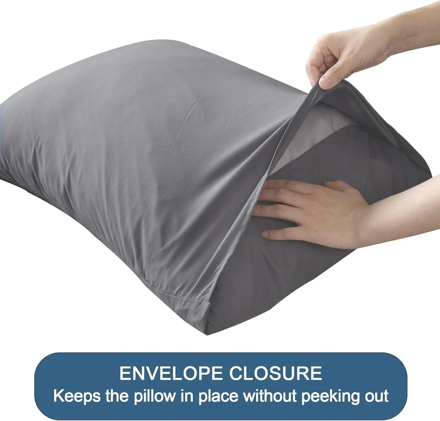 SPRINGSPIRIT Split Top King Sheets Sets for Adjustable Bed, 4 Piece Bed Sheets Set Deep Pockets, Extra Soft and Breathable Bedding Sheets, Grey
