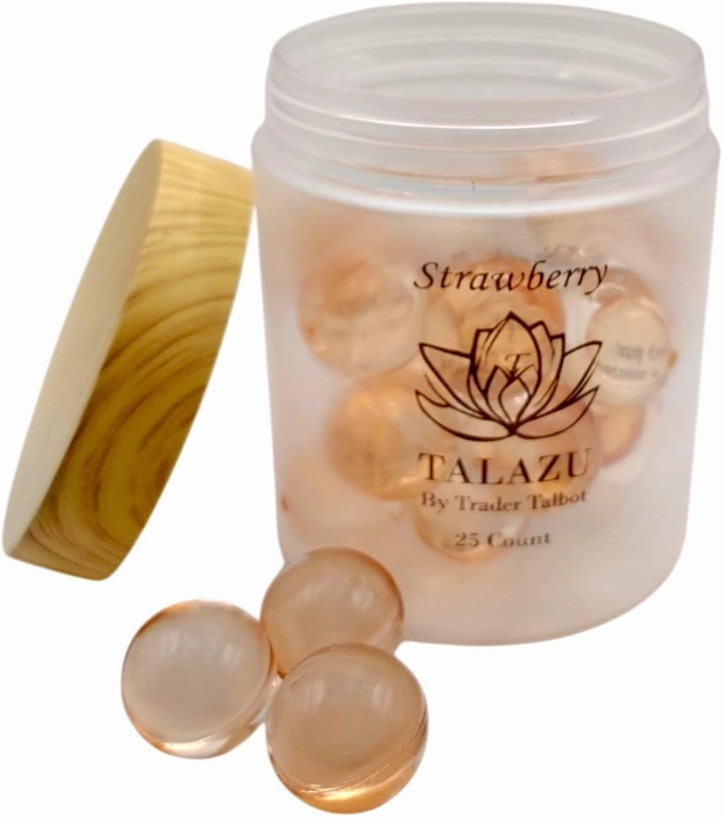 Strawberry Aromatherapy Bath Pearls for Smooth, Silky, moisturized Skin (25 Count)