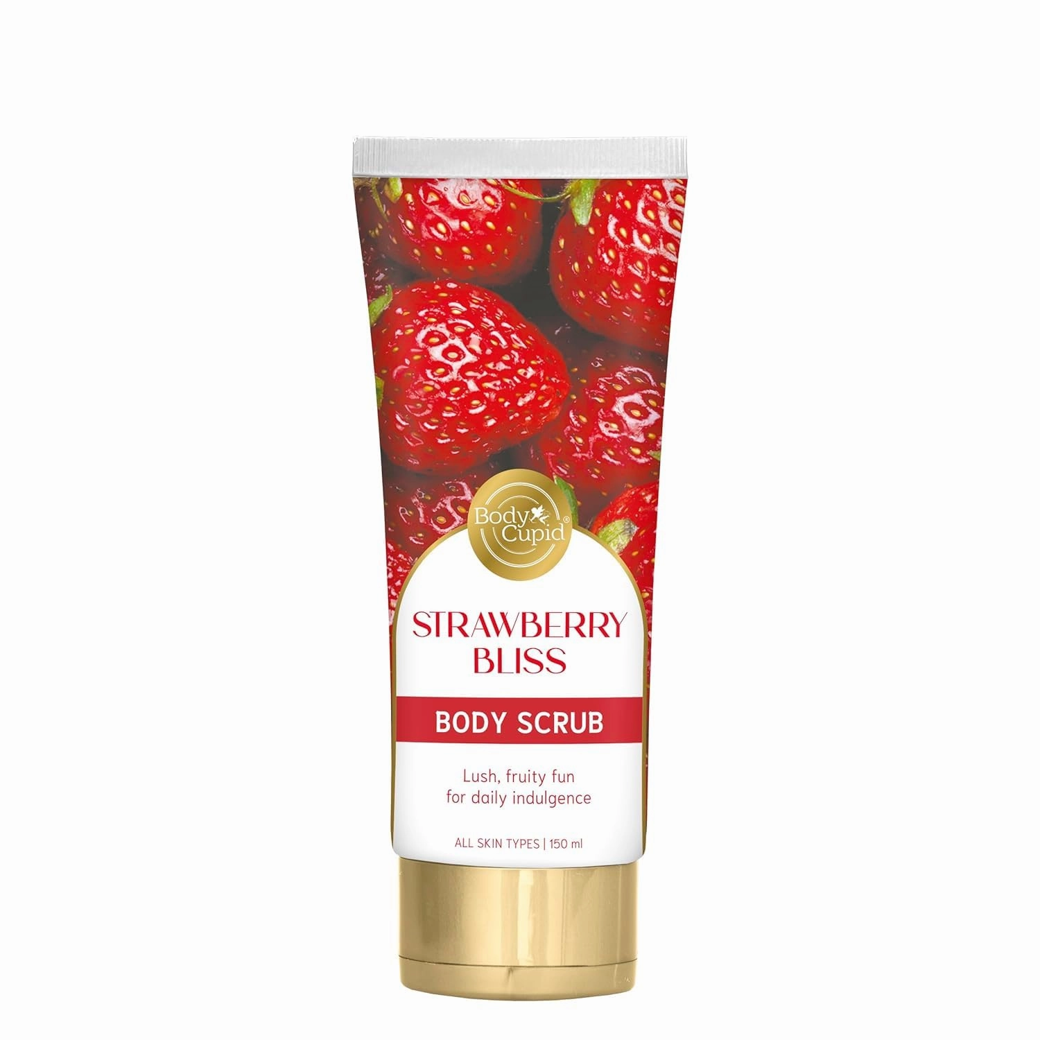 Strawberry Bliss Body Scrub | Gentle Exfoliation for Soft, Radiant Skin | Juicy Strawberry Fun | 150ml