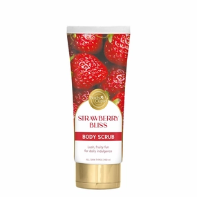 Strawberry Bliss Body Scrub | Gentle Exfoliation for Soft, Radiant Skin | Juicy Strawberry Fun | 150ml