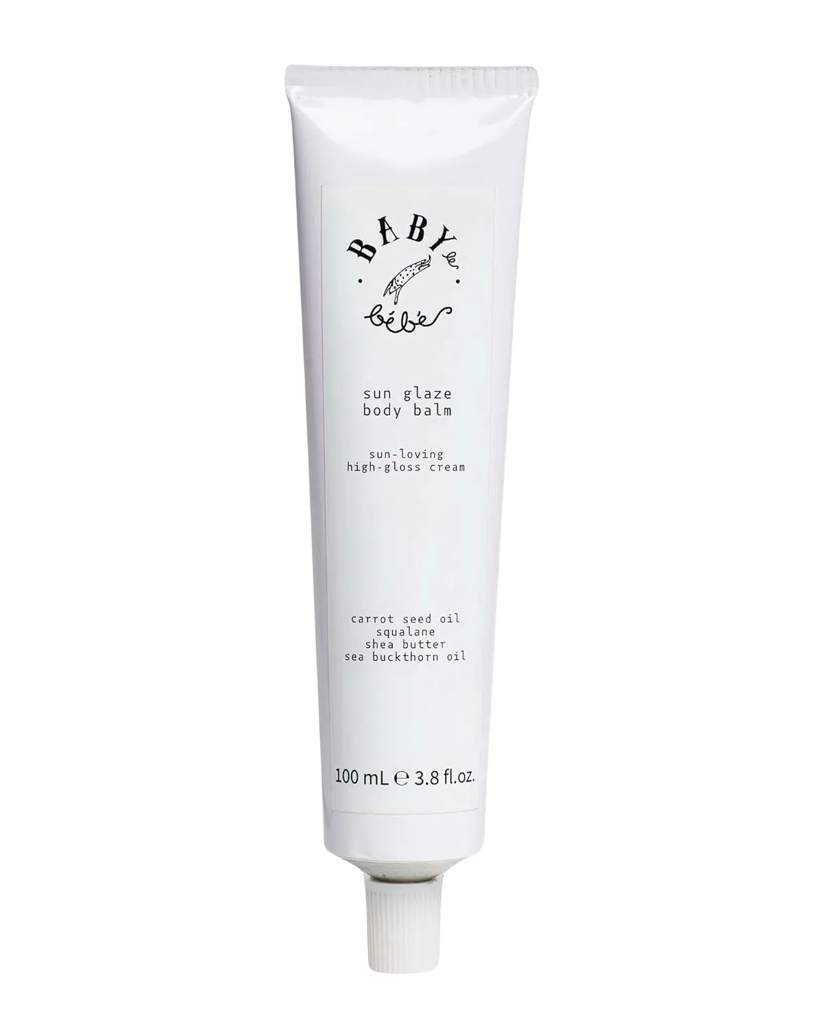 Sun Glaze Body Balm Hydrating Body Oil for Glowing Skin- Natural Plant Based Formula with Carrot Seed Oil, Squalane, Shea Butter and Sea Buckthorn Oil- Lightweight- 3.8 fl oz