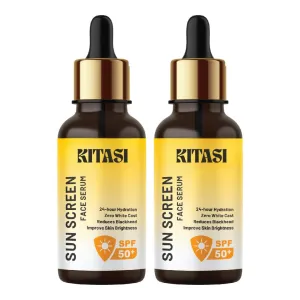 Sun Screen Face Serum, 30 ml (pack of 2), 100% Pure & Natural, Skin Soothing