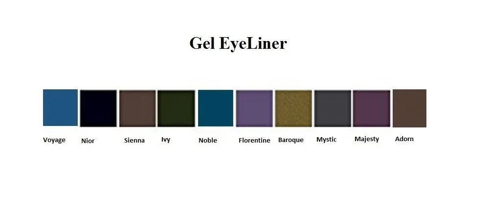 Superwear Gel Eye Liner Pencil - Smudge Proof and Long Lasting Intense Pigmented Matte Color - Easy to apply on waterline (Voyage)