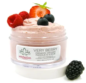 Sweetsation Therapy/Yunasence, Very Berry Oxygen Exfoliating Mask & Scrub w/Vitamin C, Enzymes & Superberries. Rejuvenating, Hydrating, Purifying.