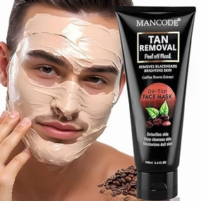 Tan Removal Peel off Face Mask for Men and Women 100ml | Deep Cleansing Exfoliator, Defeat Blackheads & Whiteheads, Glowing White & Brighten Skin