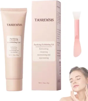 Tanrewsis Exfoliating Gel, Tanrewsis Purifying Exfoliating Gel, Moisturizing and Rejuvenating, Facial Scrub for Body & Face