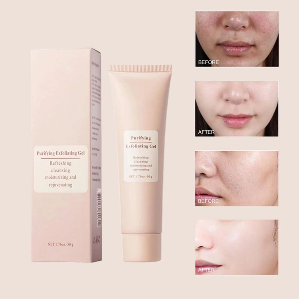 Tanrewsis Exfoliating Gel, Purifying Enzymes Exfoliating Gel, Tanrewsis Cleansing Purifying Cream for Face & Body (3 pcs, 1.76 oz)