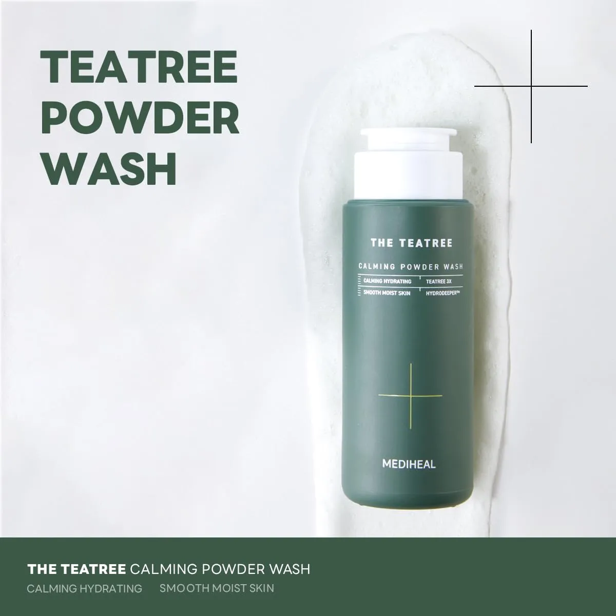 The Teatree Calming Powder Wash - Gentle and Rich bubles for Remove Blackhead