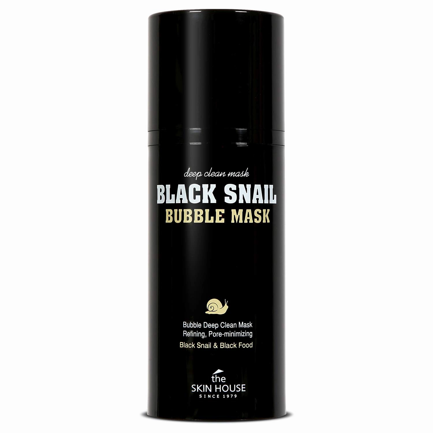 The Skin House Black Snail Bubble Mask 3.4 fl.oz. Deep Cleanses Pore, Blackheads | Carbonated Bubble Korean Face Mask, Snail Mucin, Charcoal, Korean Skin Care, 100ml