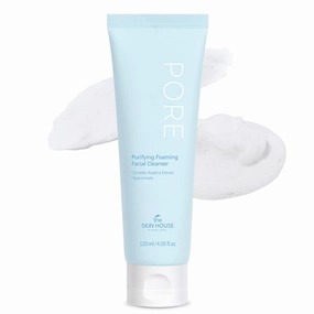 The Skin House Pore Purifying Foaming Facial Cleanser 4.05 fl.oz I Centella Asiatica, Deep Cleansing, Oily Skin I Facial Wash, Korean Skincare (120ml)