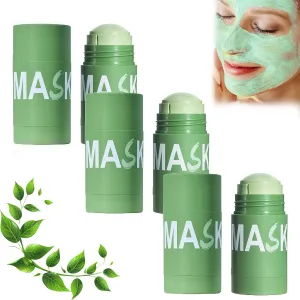 Thekoec Green Tea Mask, Thekoec Green Tea Deep Cleanse Mask Stick, Natural Deep Cleanse Mask, For All Skin Types, Face Moisturizing, Unisex (3PCS)