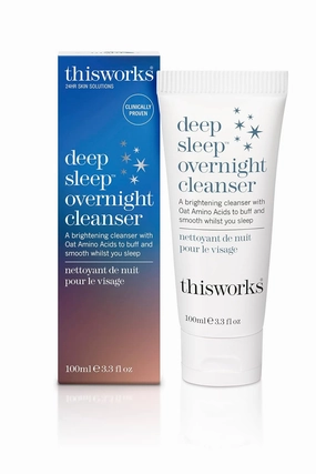 THISWORKS Deep Sleep Overnight Cleanser, with Oat Amino Acids & Hyaluronic Acid to Gently Exfoliate & Rehydrate, 100ml