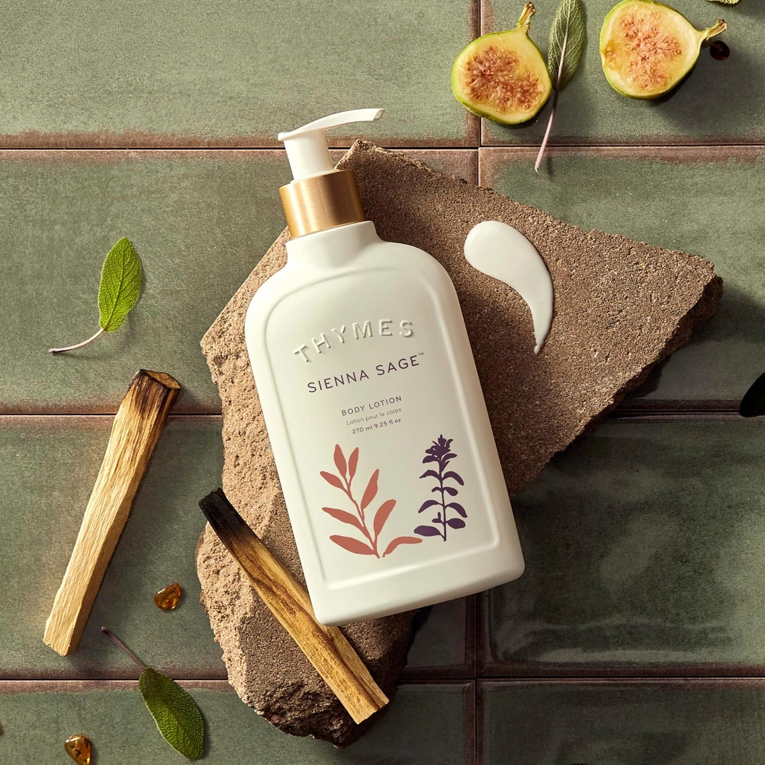 Thymes Sienna Sage Body Lotion - Hand and Body Cream (9.25 fl oz)