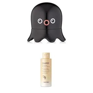 TONYMOLY Pore Perfecting K-Beauty Exfoliation Duo – Tako Pore Blackhead Scrub Stick & I'm Rice Exfoliating Enzyme Cleanser – Deep Cleansing & Gentle Exfoliation for Smooth, Radiant Skin