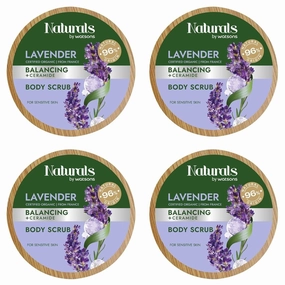 True Natural Lavender Body Scrub 7.05 oz. (Pack of 4)