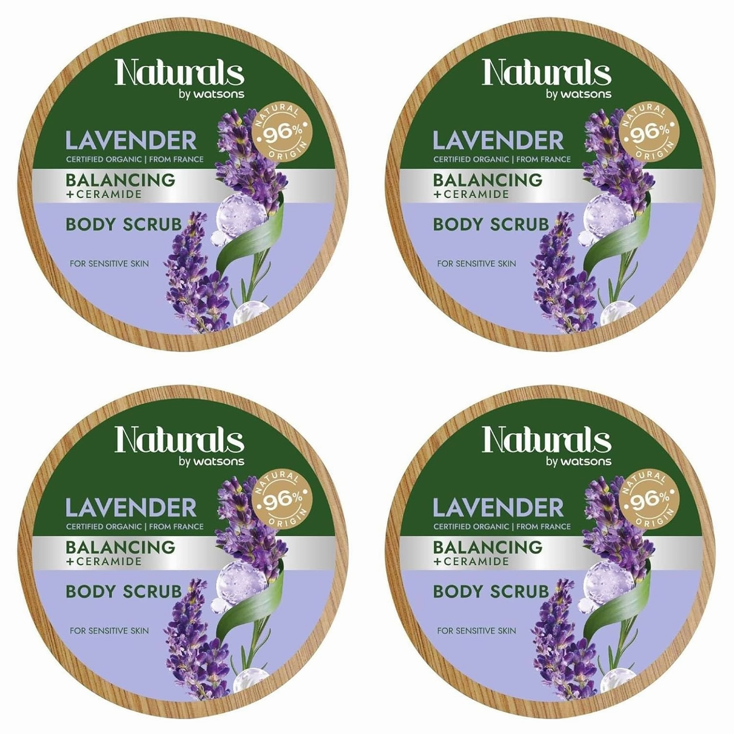 True Natural Lavender Body Scrub 7.05 oz. (Pack of 4)