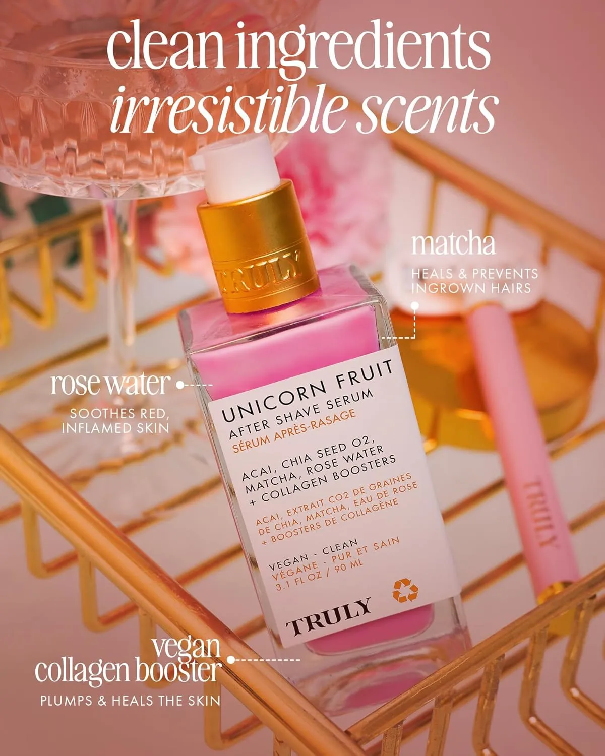 Truly Luxury After Shave Serum | Soothing & Hydrating Post Shave Treatment to Prevent Ingrown Hair For Smooth, Irritation-Free Skin